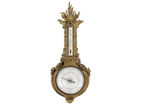 Louis XVI-Barometer und -Thermometer